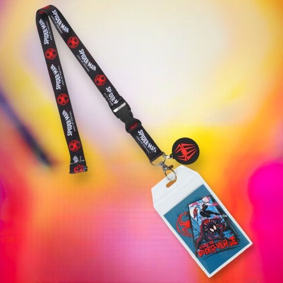 Marvel Spider-Man Across The Spider-Verse - Miles Morales & Spider-Gwen Lanyard - Picture 1 of 6